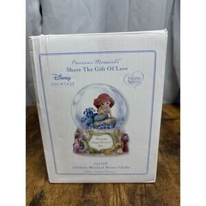 2013 Precious Moments Disney Little Mermaid Musical Snow Globe Showcase READ